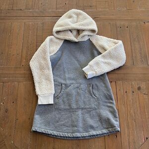 Hanna andersson Sherpa hooded sweatshirt dress
